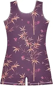 [FRODOTGV] Art Trees Girls Gymnastic Leotard Cute Dance Biketards Tumbling for Dancewear, Tumbling Class, Swimming