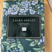 Laura Ashley Bramble Berry Double Swag Valance 77in X 41 in Green NEW RARE