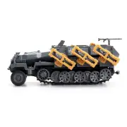 DIY Unassembled WWII Land Stuka Rocket Armored Vehicle 1:72 Military Car Model