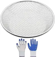 Behidiruch Gardening Sand Soil Compost Sifter, Sieve for Sand Rocks Dirt Compost, for 5 Gallon Bucket (1/4 Inch)