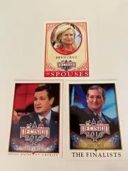 2016 Decision Political Trading Cards Ted/Heidi Cruz "3-card lot"