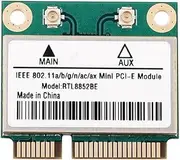Aswalling RTL8852BE Network Card WiFi 6 1800Mbps BT 5.2 Dual Band Wireless MiniPCIe 802.11ac/Ax 2.4G/5Ghz -MIMO for Win 10 Pcie