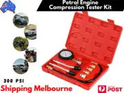 Petrol Engine Compression Tester Kit 300 PSI Automotive Motorcycle Tool Set