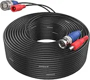 ANNKE 100 Feet (30m) UL Certified Surveillance Camera Cable, Fire-Rated 2-in-1 Video Power Cable for Home Security Camera System, Free BNC RCA Connector and 100pcs Cable Clips, (Black)