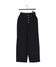 TEEN elasticated-waist wide-leg jeans 4Y Black