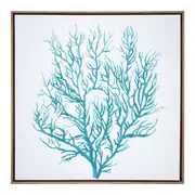 Framed Canvas/Resin 50x50cm Ocean Coral Wall Hanging Art Decorative Home Display
