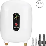 Water Heater Mini Hot Water Heater Electric Fixed Frequency Water Heating Appliance for Bathroom Shower Water Heater AU Plug 220V 3500W