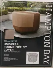 Hampton Bay 36.25 in. Dia x 23.5 in. H Patio Round Fire Pit Cover