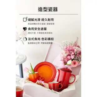 Le Creuset 珠光薔薇點心盤 餐盤 陶瓷盤 造型盤 前菜碟 18cm 珠光粉