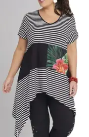 TS Taking Shape Plus Sz M 20 Tunic Top Stay In Line NWT RRP $110