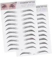 FRCOLOR 2 Pack Eyebrow Stickers Temporary Easy to Apply Perfect for Light or Sparse Eyebrows