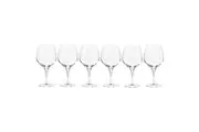 6pc Krosno Harmony 600ml Pinot Red Wine Glass Drink Cup Glassware Set Clear