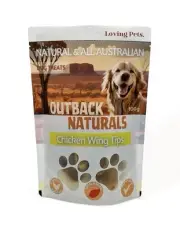 Loving Pets Outback Naturals Chicken Wing Tips Natural Dog Treats 100g