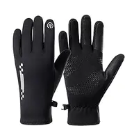 [Générique] Motorcycle Gloves, Waterproof Cycling Gloves, Portable Motorcycle Gloves, Windproof Winter Gloves, Anti-Slip, Lightweight, Touch Screen Thermal Gloves for Men and