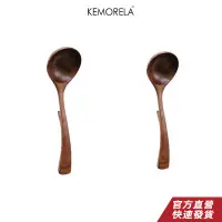 在飛比找蝦皮商城優惠-KEMOELA 日式創意掛碗防滑落木勺子 可掛式木湯勺拉麵勺