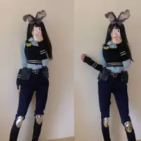 在飛比找蝦皮商城精選優惠-瘋狂動物城 萬圣節cosplay服裝成人親子迪士尼動漫兔朱迪