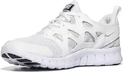 [Nike] Kids Boy's Free Run 2 (Big Kid) White/Black/Wolf Grey 6 Big Kid M