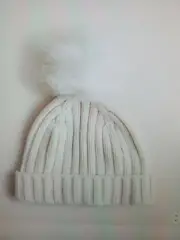 J.Crew Beanie: pom-pom beanie Ivory New with Tag