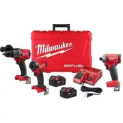 Milwaukee Hammer Drill + Impact Driver Combo Kit Cordless 18V w/ SURGE Impact