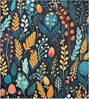 XYMZR Dishwasher Magnet Cover Colorful Hand Draw Flowers Decorative Refrigerator Magnet Cover Magnetic Sticker Dishwasher Door Panel Cover Fridge Appliance Magnet Decal Sheet Kitchen Decor 23x26 inch