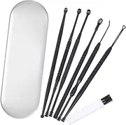 GANAZONO 1Set Portable Ear Cleaning Kit Stainless Steel Remover for Safe Thorough Ear Care for Family Use and Travel Durable Corrosion Resistant Tools