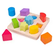 Bigjigs Toys Wooden My First Shapes Sorter Puzzle