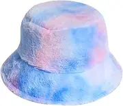 [Yannaky] Weave Visor Hat,Women's Hat Winter Knitted Plush Warm Non Positioning Tie Dyed Hat for Women Wide Brim Straw Hat Big Floppy Foldable Roll up Cap Beach Sun Hat UPF 50+ (Color : C, Size : One Size)