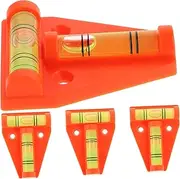 MUCKLILY 4pcs High Precision Shape Bubble Level Tool for Rv Trailers Tripods Camera Equipment Durable Acrylic Design for Accurate Measurement and Easy Use