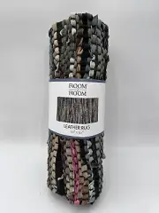 Room 2 Room Leather Braided Throw Rug 30” x 50” NEW. J4