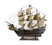 SAILINGSTORY Wooden Pirate Ship Model Black Pearl Model Ship Sailboat Decor B...