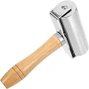 WEKAMOS Press Seam Roller Tool for Leather Crafting Edge Roller for Textured Finishes for Beginners Professionals for Leather Accessories Footwear and Bags