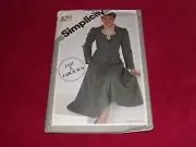 1982 SIMPLICITY #5606 - LADIES MISS. COTTAGECORE JACKET & SKIRT PATTERN 12 FF