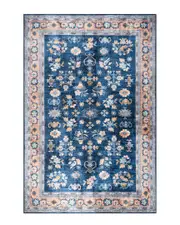 nuLOOM Verity SplashGuard Traditional Medallion Machine Washable Polyester Rug