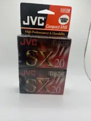 (2) JVC TD-20 SX 20 Minute VHS-C VHS-C Compact Camcorder Video Tape Cassette