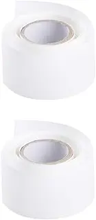 CRILSTYLEO 2 Pack Silk Manicure Press on Nails French Tip Set Manicure Set Silk Nail Wrap for Use