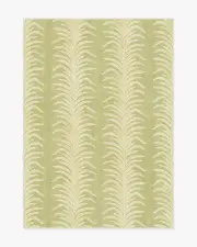 150' x 215' | Machine Washable Runner Rug | Kid & Pet Friendly | Indoor Rug | Tree Fern Matcha Green Rug by Sanderson | Ruggable