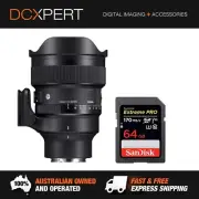 SIGMA 14MM F/1.4 DG DN ART LENS FOR SONY E-MOUNT (4451965) + SD CARD