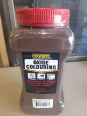 Diggers oxide colouring, CHOC BROWN 3.0KG Cement colour, dusting, kerbing, plast