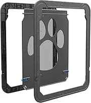 Gvblkq Dog Screen Door Flap,Puppy Dog Entry Screen Door with Locking | Replacement Flap Closure Versatile Pet Passage Opening for Patio Indoor Outdoor Use