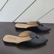 NEW Journee Collection Women's Size 10 Mallorie Black Pointed Toe Mules