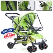 Universal Pram Buggy for Pushchair Stroller Weather Shield Rain Cover AU