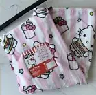 NWT Hello Kitty Throw Blanket Hamburger & Fries