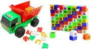 Dump Truck + Block Thai Alphabet Toy Letter Learning Preschool Activity