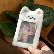 Animal PVC Card Holder Bag Charm (Various Designs) Plush - Cat - White - One Size
