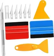 1Set Vehicle Vinyl Wrap Tool Practical Car Window Tint Application Kit Durable Felt Tipped Squeegees Precision Cutter for Projects