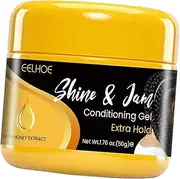 JAYIOLA Conditioning Hair Gel Extra Hold No Flaking Or Drying Edge Control Smooths & Tames Frizz Braid Gel Braid Styling Gel for Braids Cornrows
