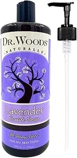 (950ml with pump) - Dr. Woods Pure Lavender Liquid Castile Soap with Pump, 950ml