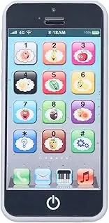 Baby Phone Toy, Babies, Toddlers, Smart Phones, Electronic Interactive Toys, Sensory Phones(Black)