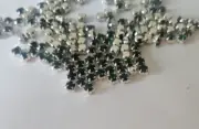 CraftbuddyUS100pcs 4.3mm Sew On Emerald Silver Set Glass Crystal Rhinestone Gems