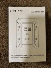 Power Strip Surge Protector With USB-A ,and USB-C